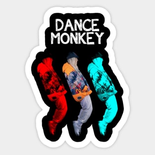 THREE STYLE FOR DANCE LIKE MONKEY Sticker